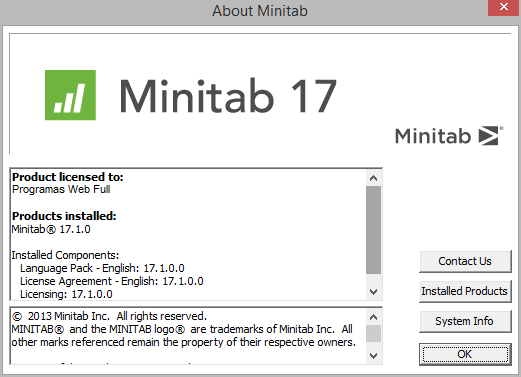 Minitab v17 1 0 Cracked F4CG
